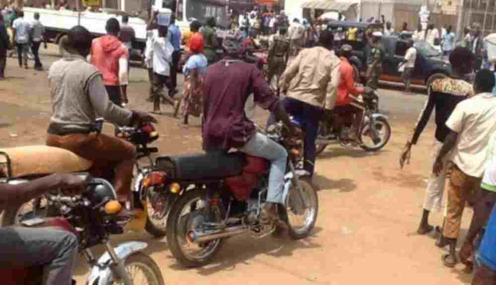 JUST IN: TENSION IN ABUJA  AS IGBO TRADERS CLASH WITH HAUSA OKADA RIDERS[VIDEO]