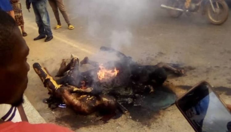 Bike Snatchers Robbers Burnt To Death In Ibadan