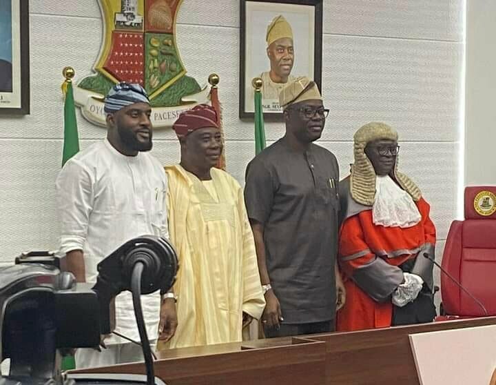 UPDATE: Bayo Lawal Sworn-In As New Oyo Deputy Governor (Photos)