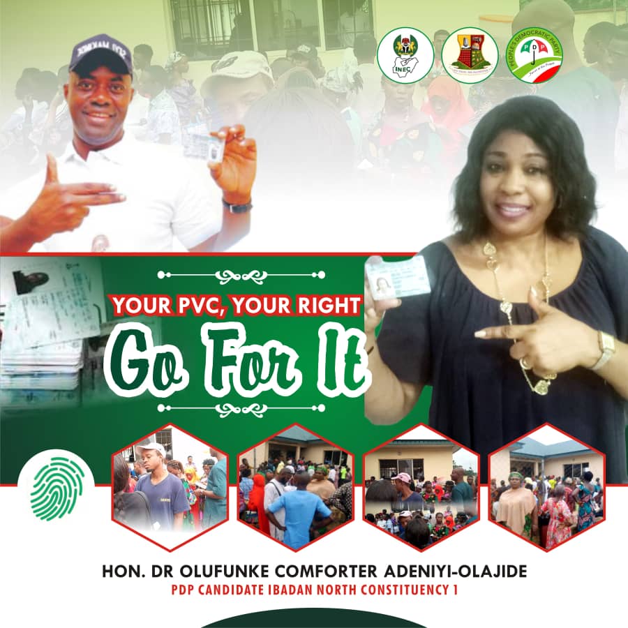 OYHA2023: It’s Your Constitutional Right,  To Enjoin The Continuance Of Good Times In Oyo State.Go Get Your PVC! -Comforter Encourages