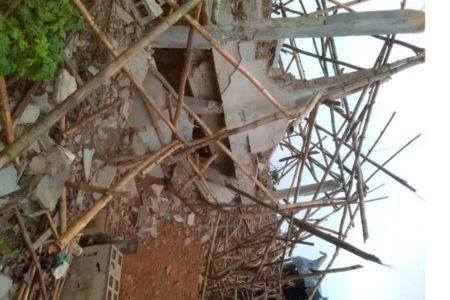 Just In- In Ibadan, Seven Injured As Five-Storey Building Collapses-Eaglessightnews(Details)