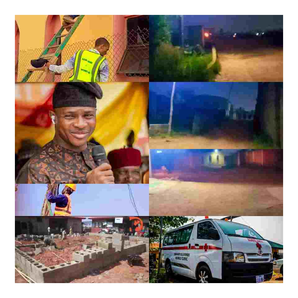 Ib' North Chair' Agba Egbe, Installs Hundreds Of Solar Streetlights, Hands Over Ambulance To Council Health Practitioners