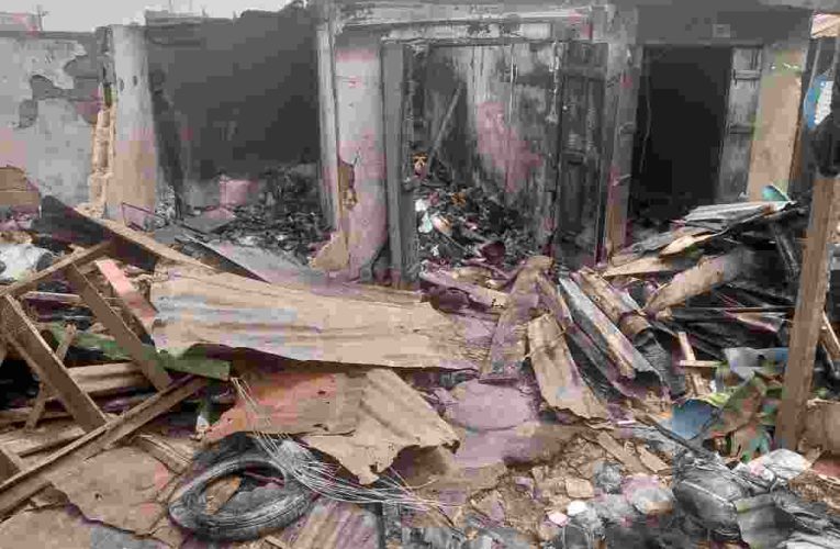 Breaking:Ibadan North Chair’ Biiro Visits Sango Inferno’s Scene(Video+Photos)