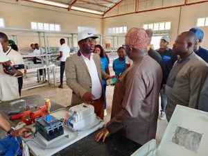 Energy Expert, Ademola Agoro Hosts Nigeria's Minister Of Power In Ibadan Meter Manufacturing Factory