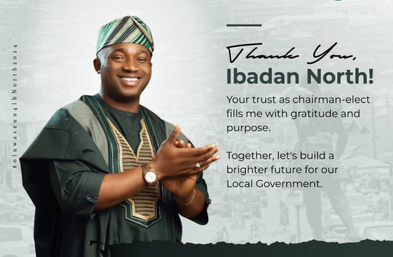 Ibadan North Chairman-Elect Olufade Appreciates Residents, Electorates Over Victory