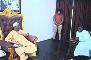 What Federal Rep, Odidiomo Discusses With Splash Fm Boss, Oba Akande During Consultation Visitation 