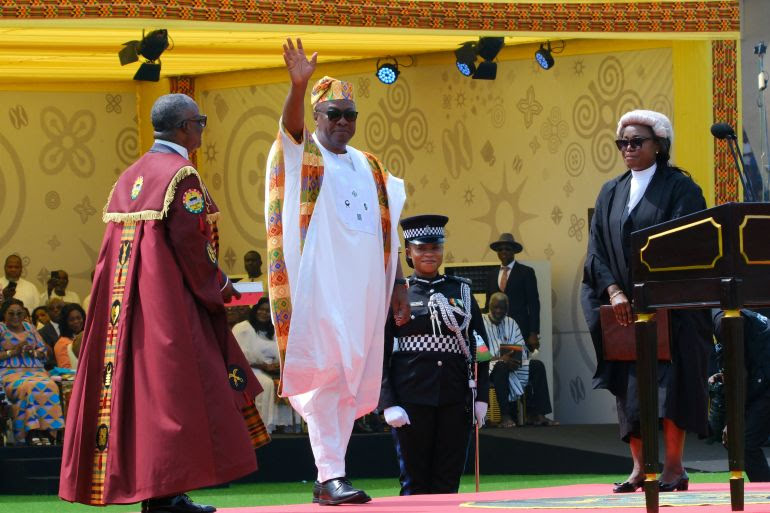 Ghanaians' New President, Sworn in (Photo)