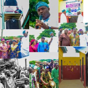 LOlufade Commissions Public Toilet, Motorized Borehole in Ward 4, Ibadan North LG The Executive