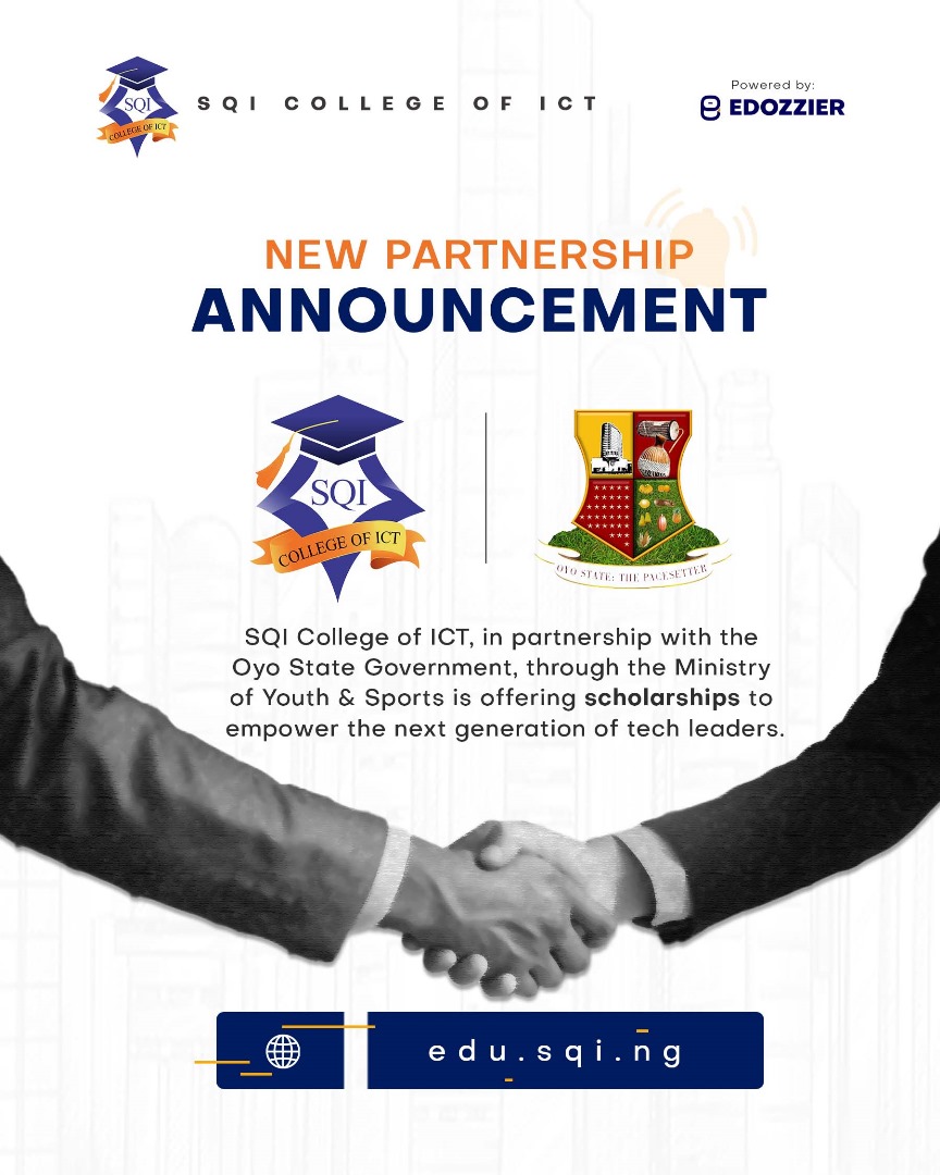 Oyo Govt' Partners with SQI College of ICT to Boost Digital Education - See link for Registration