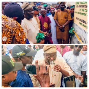 Olatunji is Makinde's replica in Oluyole– Oyo Commissioner for LG, commissions motorized borehole projects