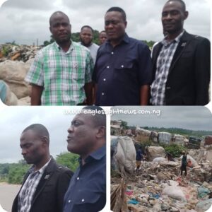 OYOWMA Chairman, Hon. Waheed Akanbi Biiro, Visits Lapite Dump Site in Akinyele, Pledges Environmental Upgrade