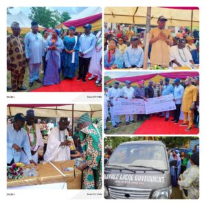 One-Year Anniversary: Deputy Gov’s Wife Lauds Olatunji’s Grassroots Drive, Residents Receive Cash and Gifts
