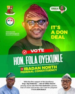 Dikko Drums Support for PDP’s Oyekunle Ahead of August 16 Ibadan North Bye-Election