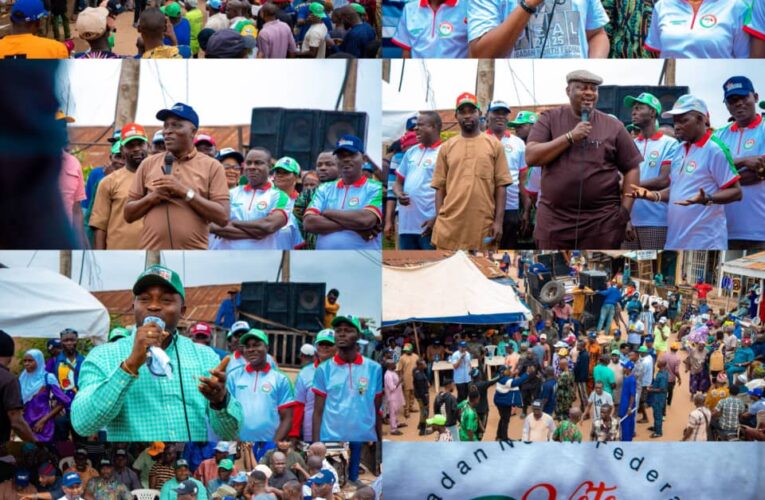 PDP Concludes Ward-to-Ward Campaign in Ibadan North for Hon. Folajimi Don