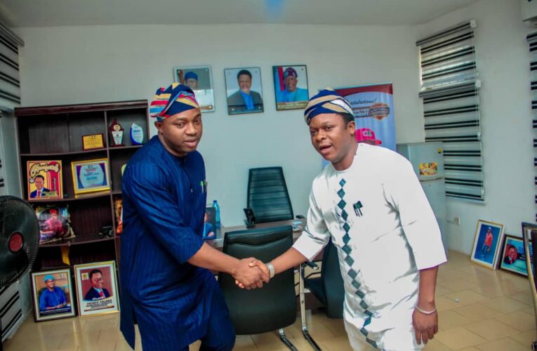 Birthday: Ibadan North Council Boss, Olufade, Felicitates Oyo Youth Agency Chairman, Adebowale Falana