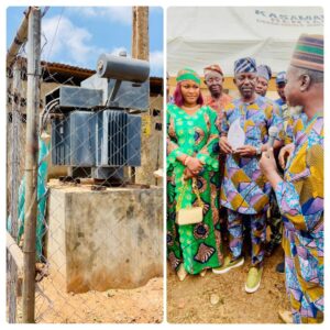 Oluyole LG Chairman, Olatunji  Lights Up Ireakari Community with Rural Electrification Project