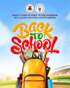 EDUCATION: Hon. Kazim Adeyinka Bibire, Makinde’s DCOS, Motivates Students as Schools Resume